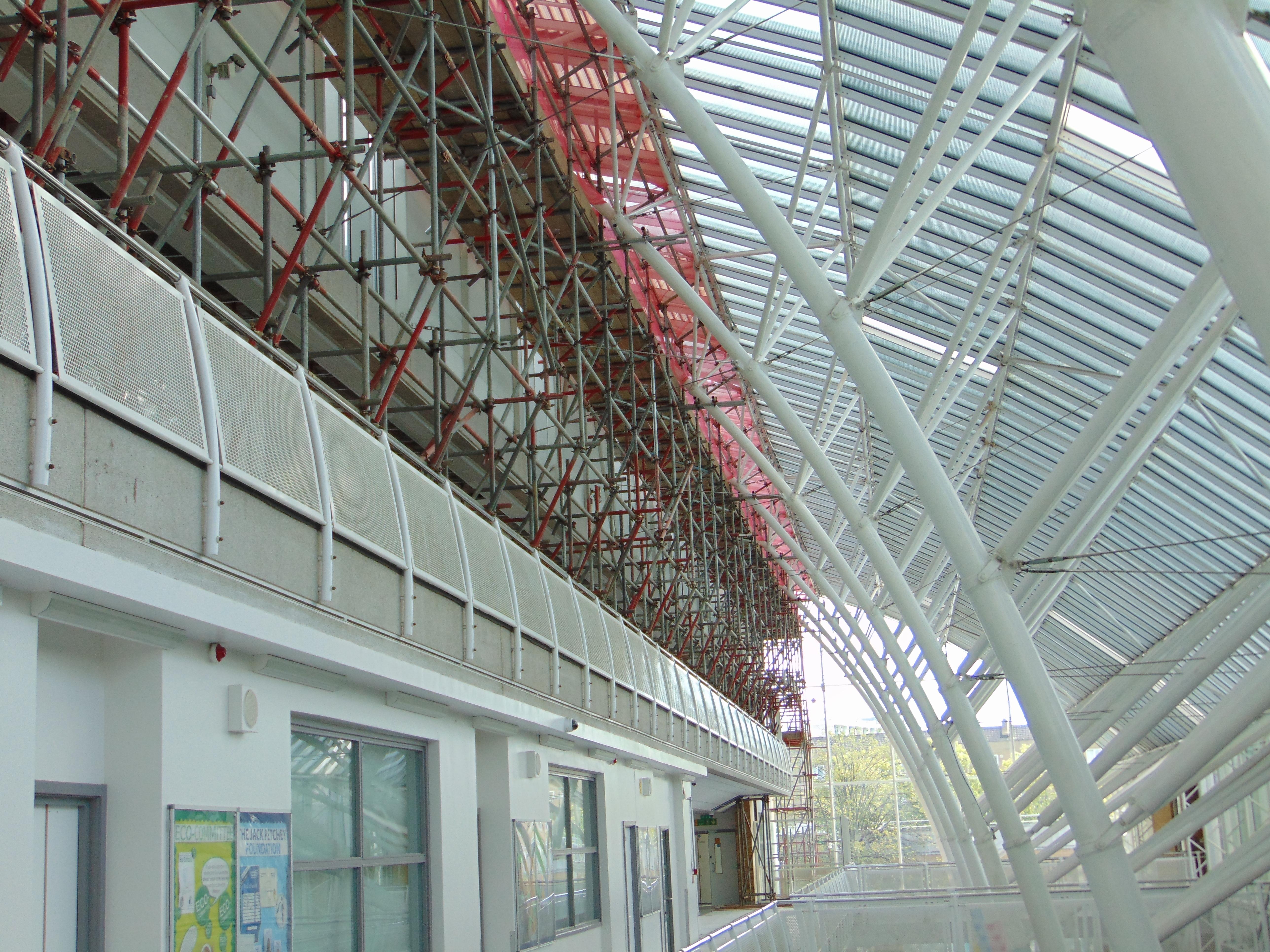 Commercial Scaffold on School Building